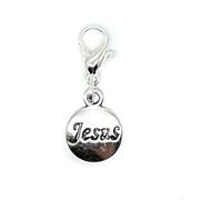 Jesus Religious Charm for Silver European Bracelets Clip On For Chain Link Bracelet in Organza Gift Bag