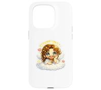 Jesus Resting on Clouds Angelic Dreamy Kawaii Chibi Case for iPhone 15 Pro