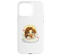 Jesus Resting on Clouds Angelic Dreamy Kawaii Chibi Case for iPhone 15 Pro Max