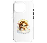 Jesus Resting on Clouds Angelic Dreamy Kawaii Chibi Case for iPhone 16 Pro
