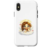 Jesus Resting on Clouds Angelic Dreamy Kawaii Chibi Case for iPhone X/XS