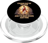 Jesus Resurrection Coming Out My Cave Funny Easter PopSockets PopGrip for MagSafe
