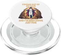 Jesus Resurrection Coming Out My Cave Funny Easter PopSockets PopGrip for MagSafe