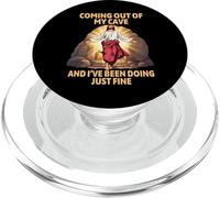 Jesus Resurrection Coming Out My Cave Funny Easter PopSockets PopGrip for MagSafe