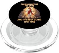 Jesus Resurrection Coming Out My Cave Funny Easter PopSockets PopGrip for MagSafe
