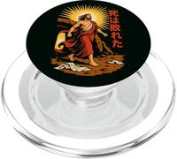Jesus Resurrection Manga Art Death Is Defeated Empty Tomb PopSockets PopGrip for MagSafe