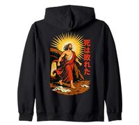 Jesus Resurrection Manga Art Death Is Defeated Empty Tomb Zip Hoodie