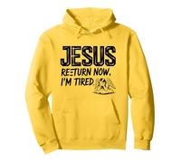 Jesus Return Now I’m Tired - Christian Meme Design Pullover Hoodie