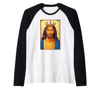 Jesús, Rey de Reyes Raglan Baseball Tee