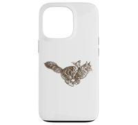 Jesus Rides Maine Coon Cat Christian Humor for Cat Lovers Case for iPhone 13 Pro