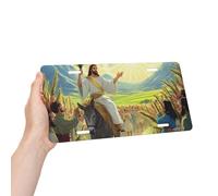Jesus Rides On A Donkey Aluminum License Plate 6 X 12 Inch Metal Car Novelty Vanity Decoration Front License Plate Cover Car Decor Accessory