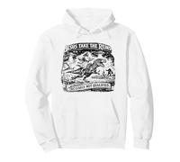Jesus Riding Dinosaur UFO Bigfoot Conspiracy Pullover Hoodie
