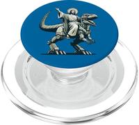 Jesus Riding Robot T-Rex Dinosaur Meme Sci-Fi Believers PopSockets PopGrip for MagSafe