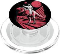 Jesus Riding Space Retro T-Rex Dinosaur Meme Believers PopSockets PopGrip for MagSafe