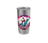 Jesus Riding Space T-Rex Robot Dinosaur Meme Sci-Fi Believer Stainless Steel Insulated Tumbler