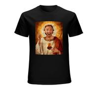 Jesus Rik Mayall Unisex T-Shirt Graphic Printed Tee Mens Black Shirt S