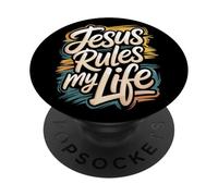 Jesus Rules My Life PopSockets Adhesive PopGrip