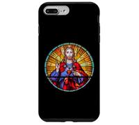 Jesus Sacred Red Heart Stained Glass Sao Paulo Catholic Art Case for iPhone 7 Plus/8 Plus