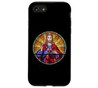 Jesus Sacred Red Heart Stained Glass Sao Paulo Catholic Art Case for iPhone SE (2020) / 7/8