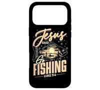 Jesus Said Go Fishing Luke 5:4 Christian Fisherman Angler Case for iPhone 17 Pro Max