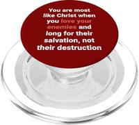 Jesus Said Love Your Enemies Be Like Christ Luke 6 27 PopSockets PopGrip for MagSafe