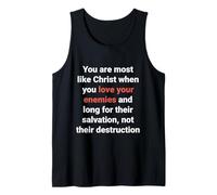 Jesus Said Love Your Enemies Be Like Christ Luke 6 27 Tank Top