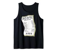 Jesus Salvation Sin Greed Paid in Full God Faith Mens Womens Tank Top