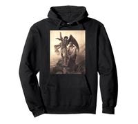 Jesus Satan on the Mountain Temptation of Christ Pullover Hoodie