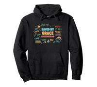 Jesus Saved By Grace Ephesians 2:8-9 - Christian Faith Pullover Hoodie