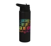 Jesus Saved My Life Ask Me How Stainless Steel Insulated Water Bottle