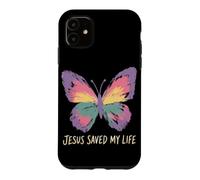 Jesus Saved My Life Christian Butterfly Faith Worship Prayer Case for iPhone 11