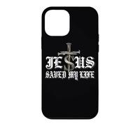 Jesus Saved My Life Cross Gothic Christian Bible Verse Quote Case for iPhone 12 mini