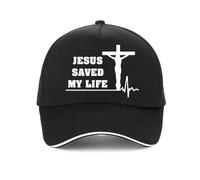 Jesus Saved My Life Hat Fashion Casual Men Women Adjustable Snapback Bone Surprise Forgive Forever Trendy Gathering Student Gift Become Beautiful Vibes