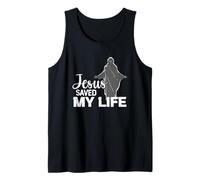 Jesus Saved My Life Spiritual Faith Tank Top