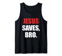 Jesus Saves Bro Christian Faith Evangelism Tank Top