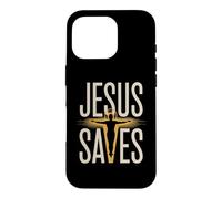Jesus Saves Christian Faith Devotion Believer Case for iPhone 16 Pro