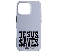 Jesus Saves Christian Gospel Salvation Witnessing Design Case for iPhone 16 Pro