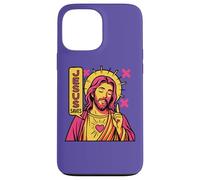 Jesus Saves Christian Purple Pink Anime Manga Pop Art Style Case for iPhone 13 Pro Max
