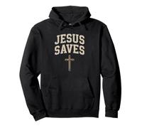 Jesus Saves collegiate Pullover Hoodie