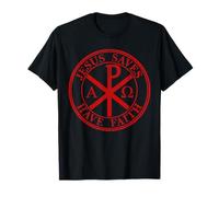 Jesus Saves, Have Faith - The Chi-Rho Cross - vintage T-Shirt