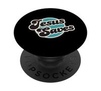 Jesus Saves, Men, Women, Youth and Girls PopSockets Adhesive PopGrip