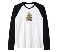 Jesus Saves - Nautical Anchor, Compass & Sacred Heart Raglan Baseball Tee