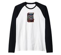 Jesus Saves - Retro Arcade Machine for a Gamer Christian Raglan Baseball Tee