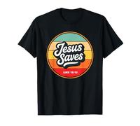 Jesus Saves Retro Vintage Christian Faith Bible Verse Gifts T-Shirt