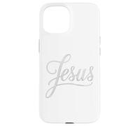 Jesus Script Hand Lettered Christian Faith Design Case for iPhone 15