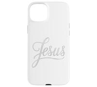 Jesus Script Hand Lettered Christian Faith Design Case for iPhone 15 Plus