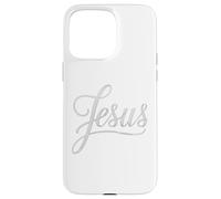 Jesus Script Hand Lettered Christian Faith Design Case for iPhone 15 Pro Max