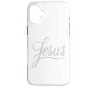 Jesus Script Hand Lettered Christian Faith Design Case for iPhone 16 Plus