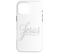 Jesus Script Hand Lettered Christian Faith Design Case for iPhone 16 Pro Max