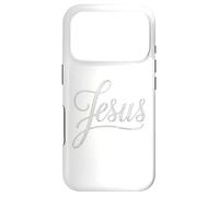 Jesus Script Hand Lettered Christian Faith Design Case for iPhone 17 Pro